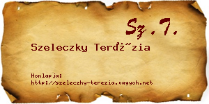 Szeleczky Terézia névjegykártya